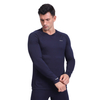 Ménion Mélange Mélange Mélange de sous-vêtements à manches longues Top de base pour hommes