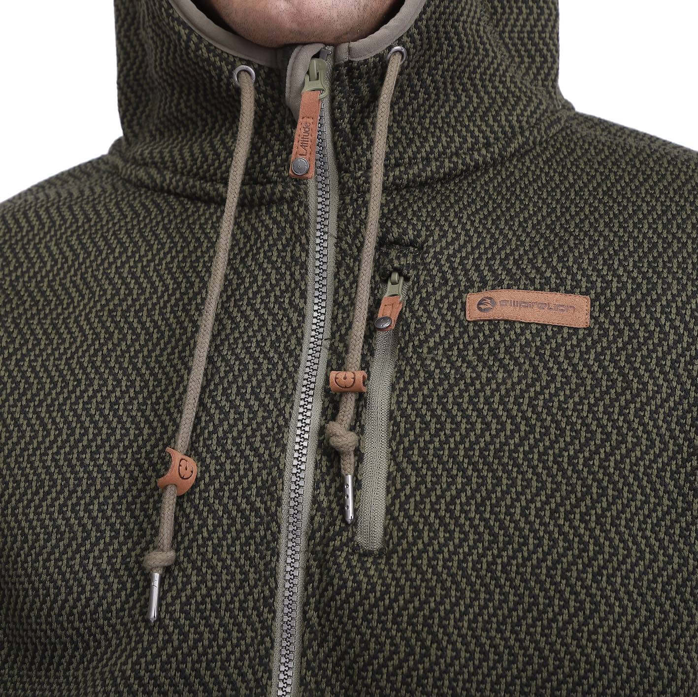 Sweat à capuche zippé pour homme Veste à capuche tactique militaire en polaire fantaisie