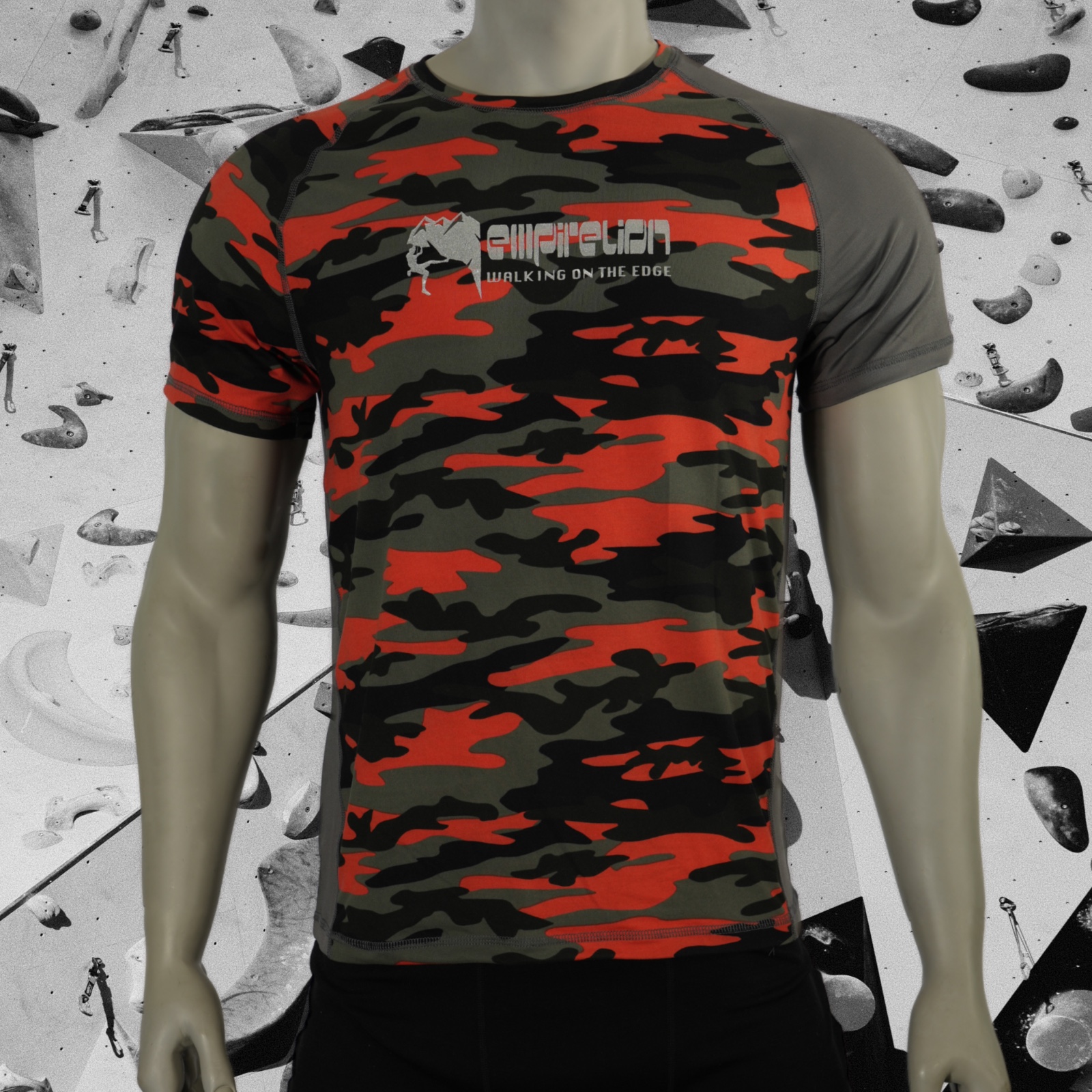 Haut de camouflage orange