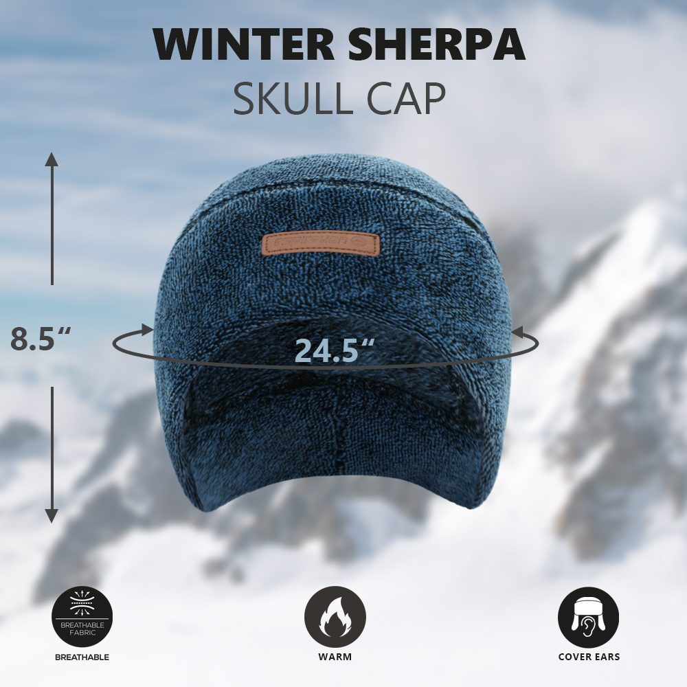 Fleece Warm Ski Tactical Beanie Winter Snow Casque Bouetain de crâne 