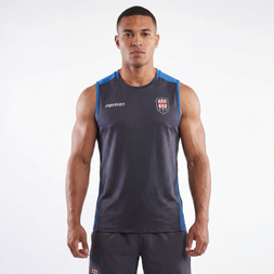 Gilet avec logo de l'équipe de football à blocs de couleurs pour hommes