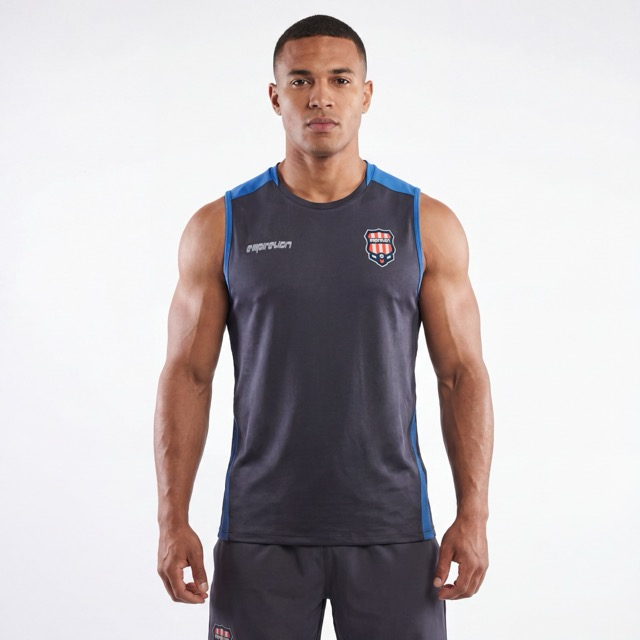 Gilet avec logo de l'équipe de football à blocs de couleurs pour hommes