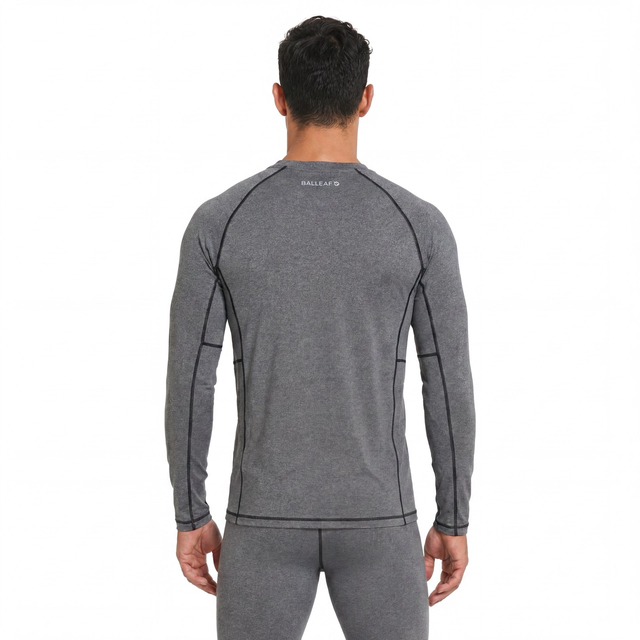 Sous-vêtements thermiques pour hommes, couche de base longue, intérieur en polaire, haut et bas, ensemble de 2 pièces