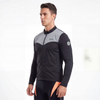 Veste de course à pied avec panneau réfléchissant et fermeture éclair