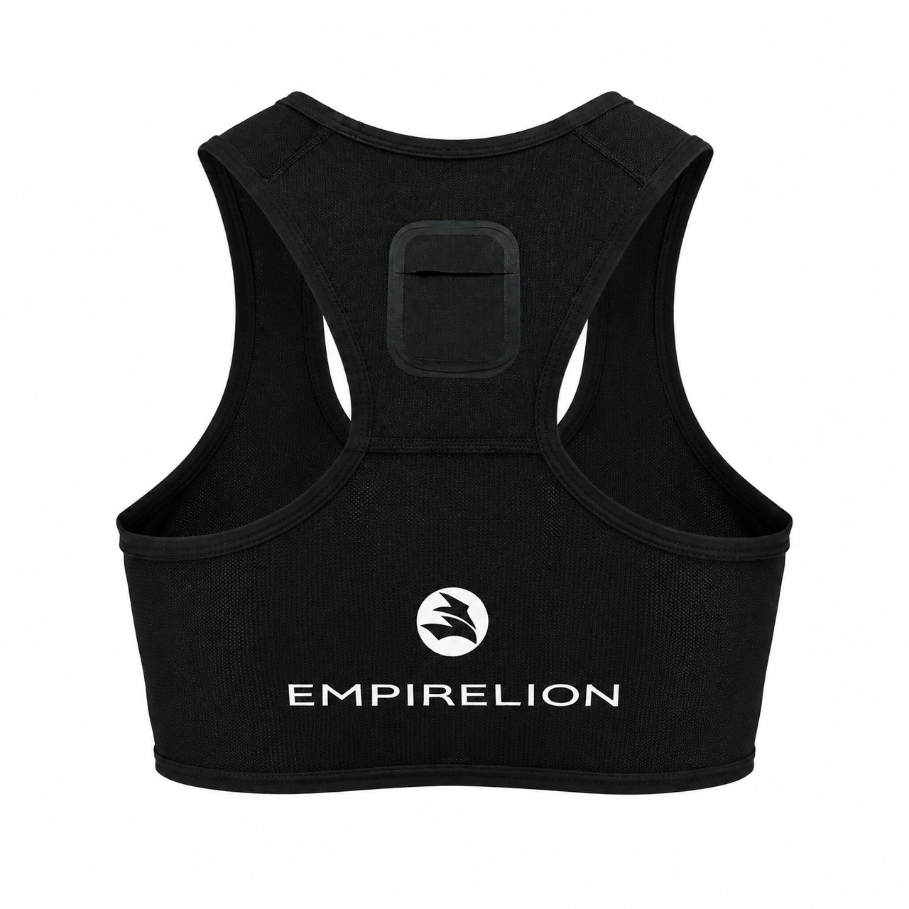 Gilet de sport à dos nageur en maille à séchage rapide pour hommes avec poche arrière antidérapante en silicone, convient à plusieurs tailles d'Apple Watch pour la surveillance de la fréquence cardiaque, pour l'entraînement de course à pied de football