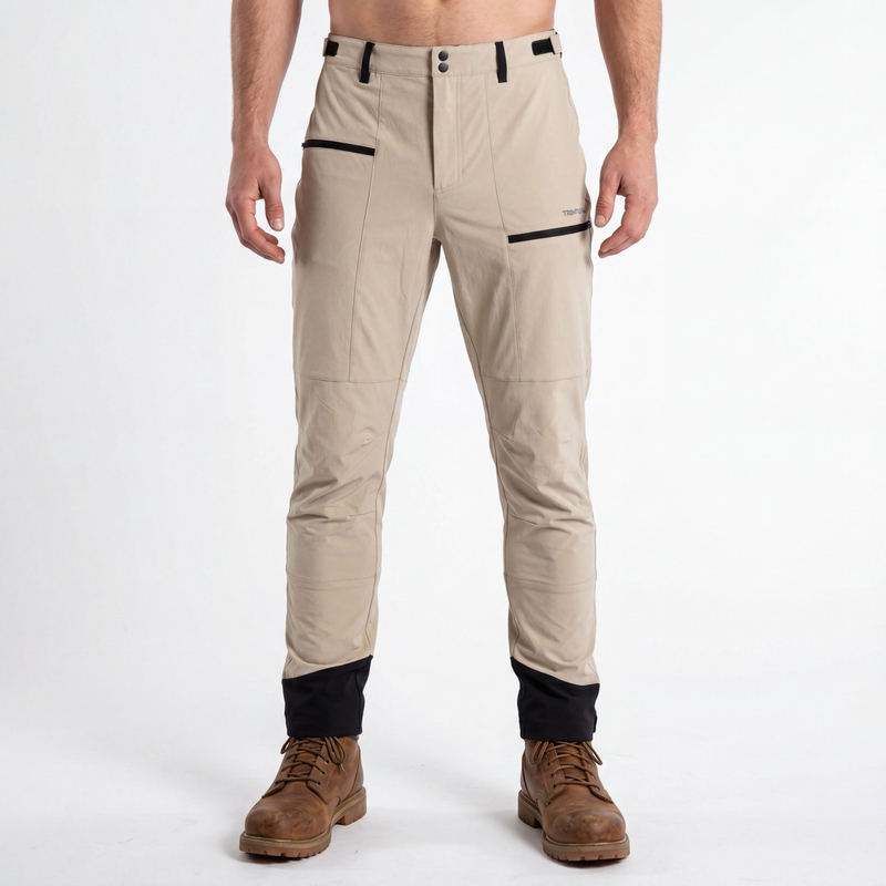 Pantalon de randonnée léger pour hommes Pantalon de trekking respirant à panneau élégant