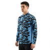 Chemise de randonnée avec poche zippée et imprimé camouflage pour hommes