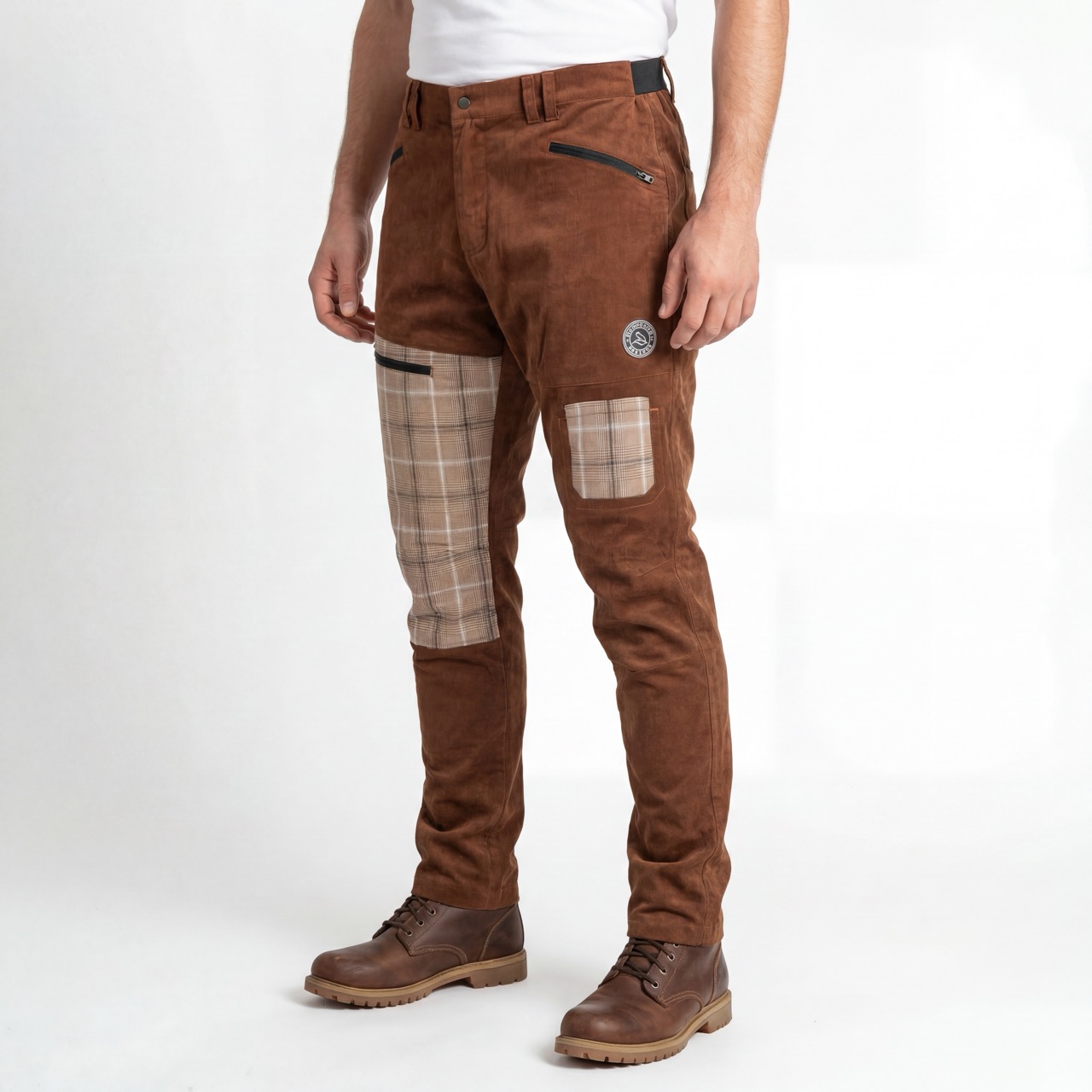Pantalon de randonnée à panneaux en velours côtelé pour hommes