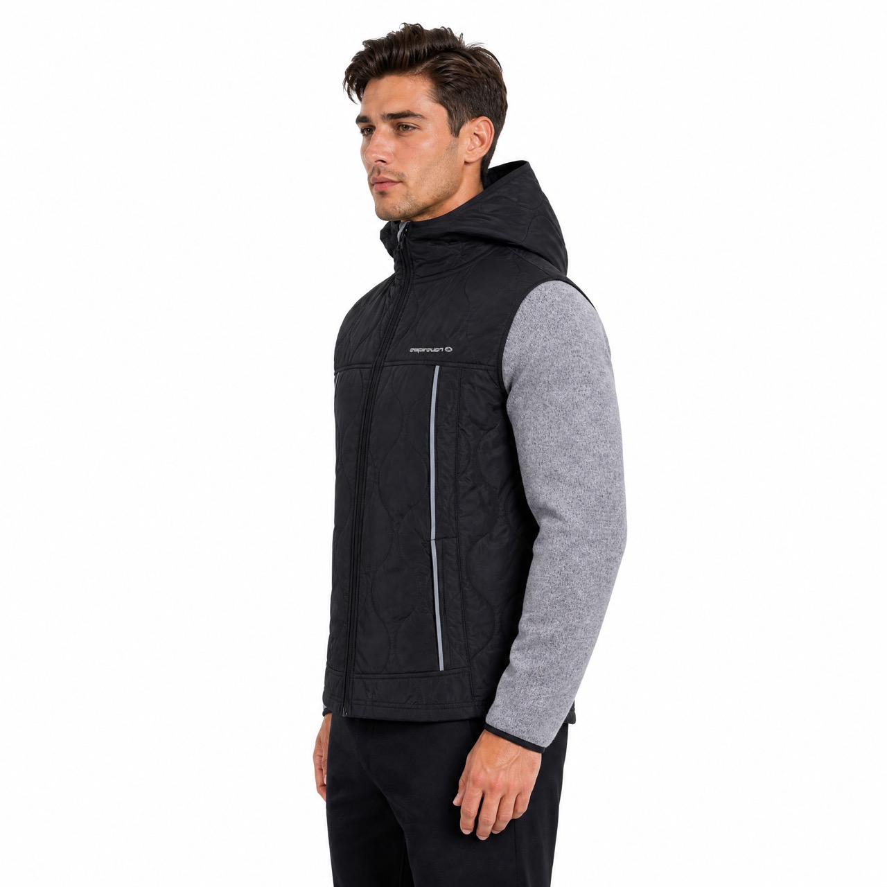 Veste lourde matelassée coupe-vent pour homme, chaude, pour l'hiver, la randonnée et l'extérieur