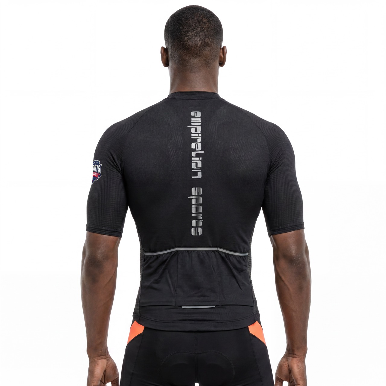 Mid Weight Panel Raglan Short-sleeved Tonal Design Cycling Jersey