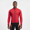 Veste de cyclisme coupe-vent avec panneau côtelé pour hommes, ensemble de 2 pièces