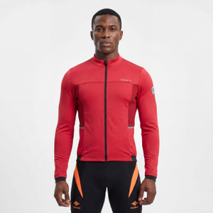 Veste de cyclisme coupe-vent avec panneau côtelé pour hommes, ensemble de 2 pièces
