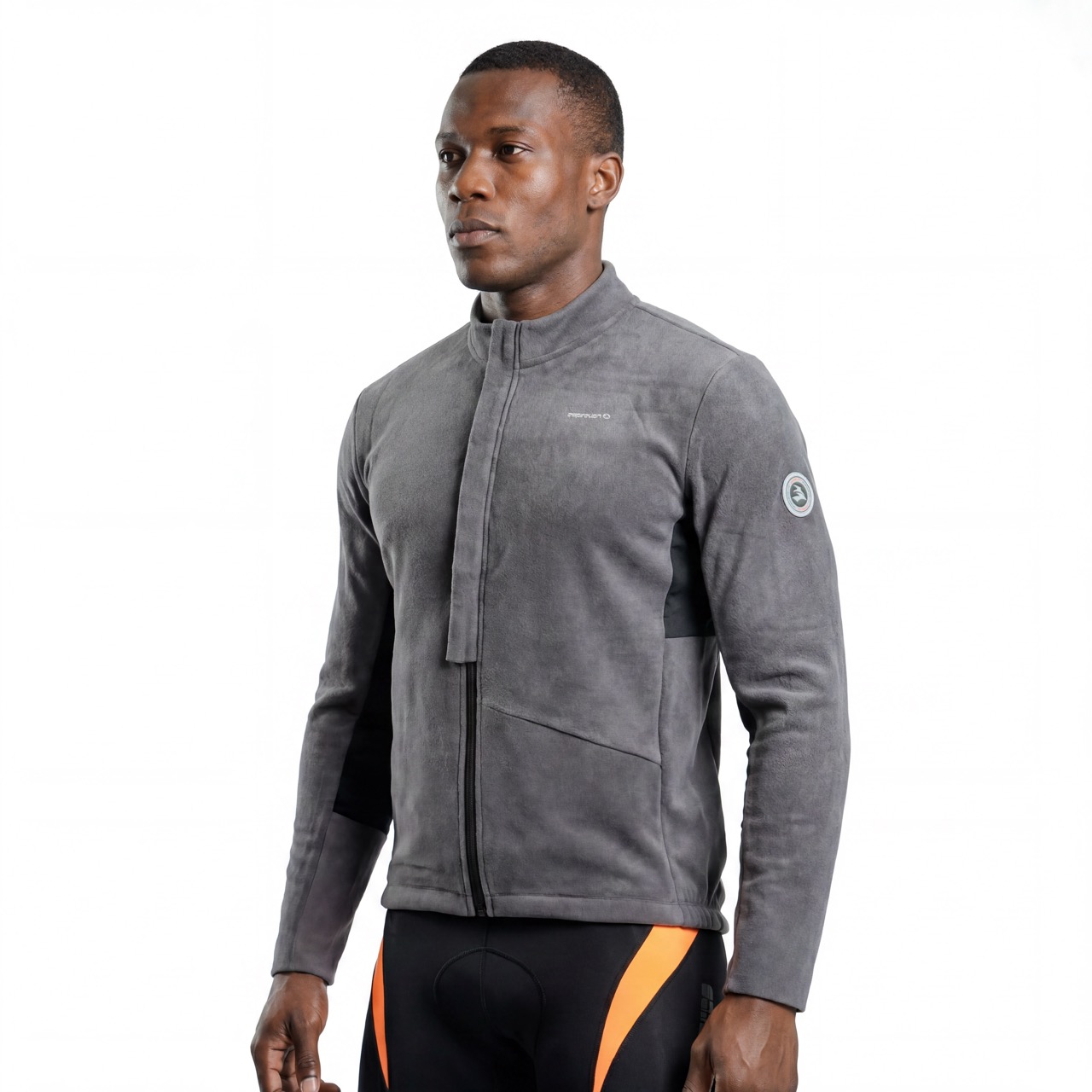 Veste de cyclisme d'hiver en polaire épaisse pour hommes