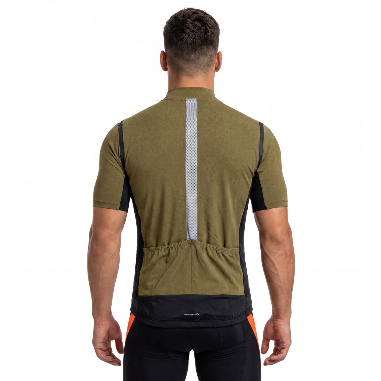 Maillot de cyclisme à bordures réfléchissantes pour hommes
