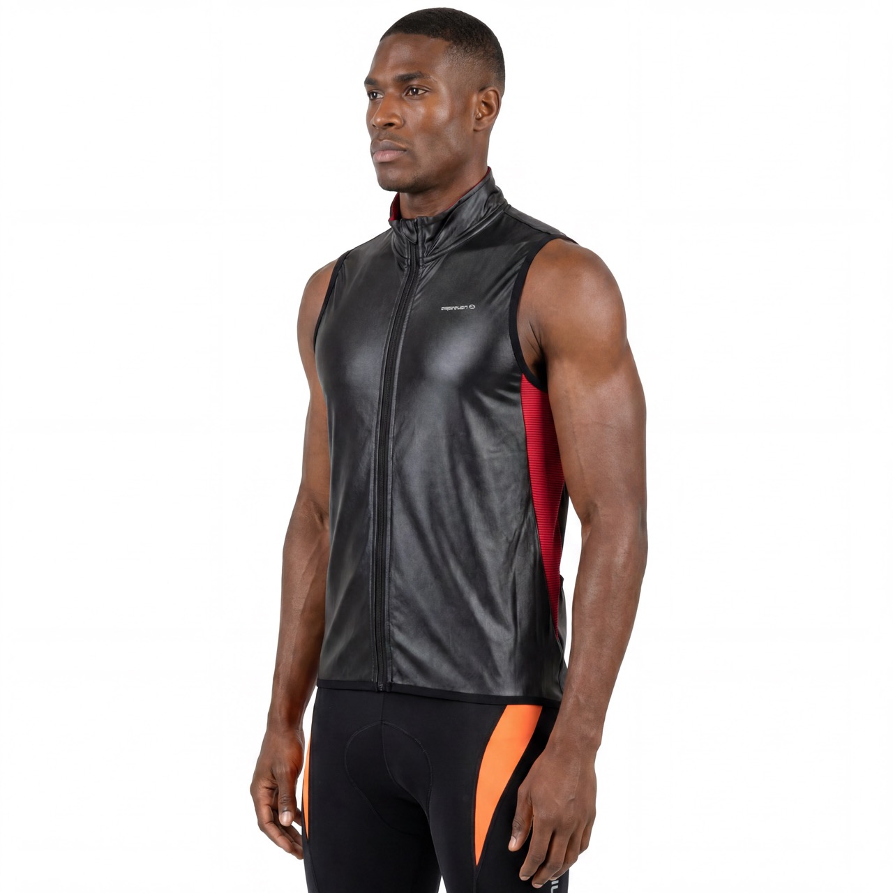 Gilet coupe-vent léger color block pour hommes