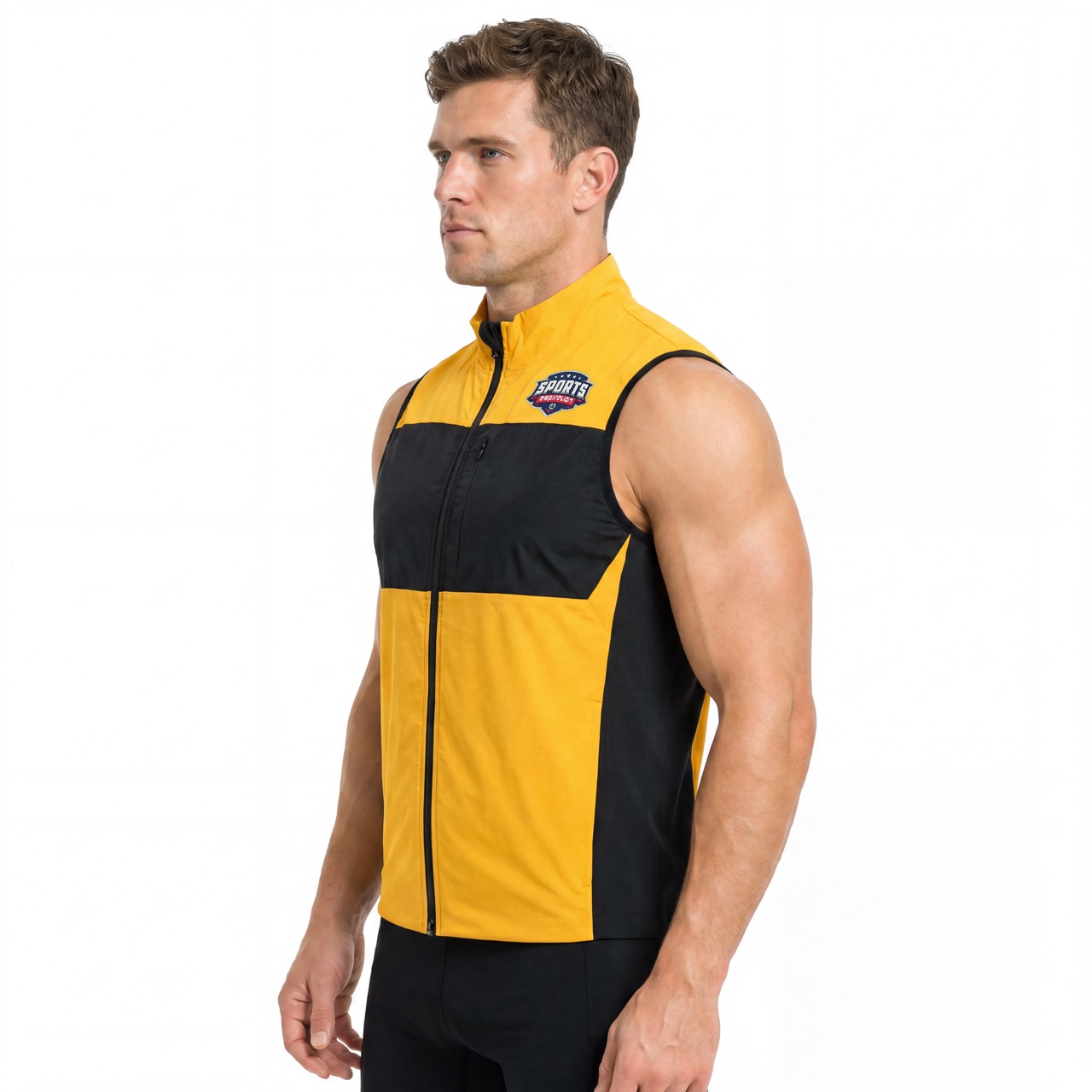 Gilet de cyclisme coupe-vent imperméable à doublure polaire