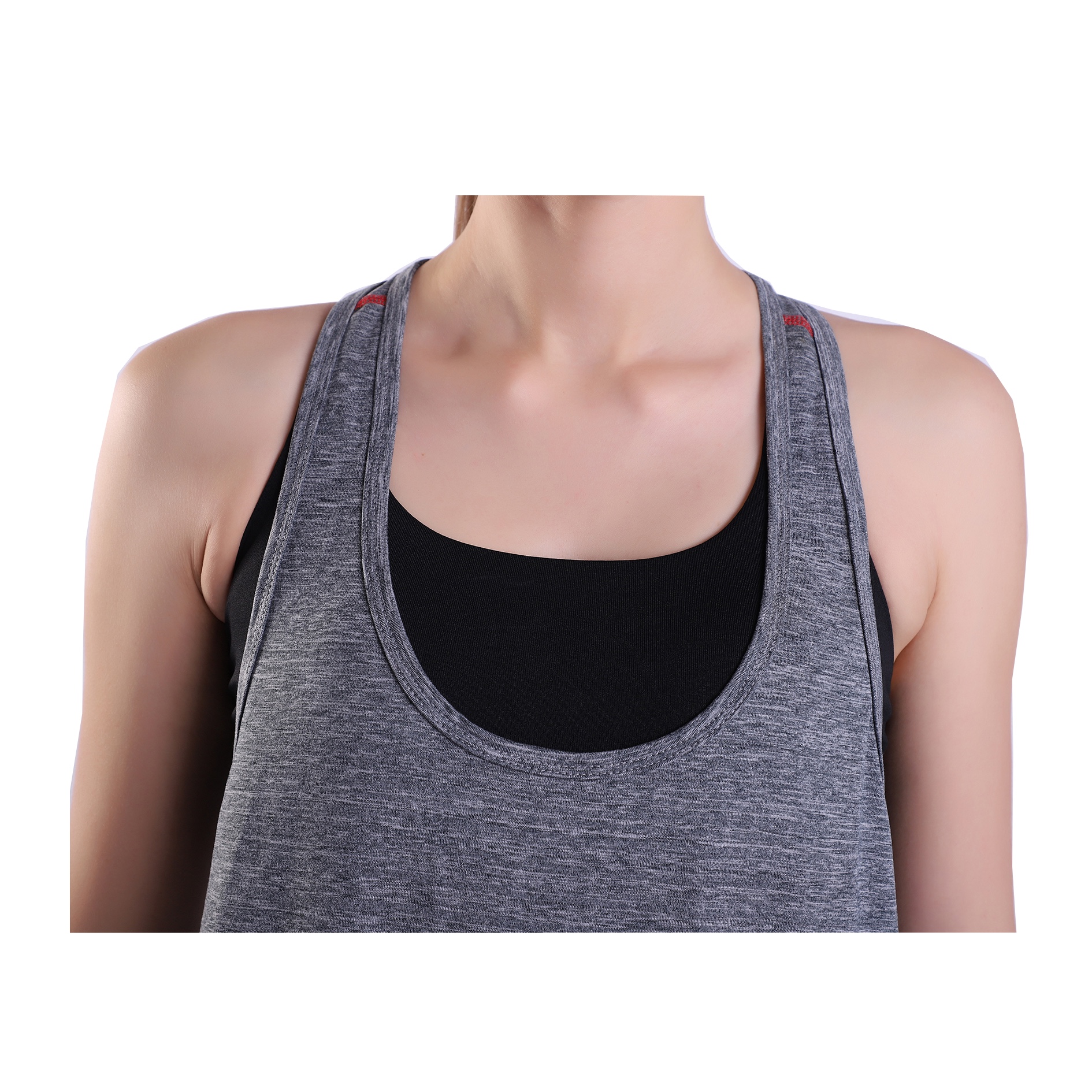 Femmes High Performance Stretchy Running Workout Yoga Tank 