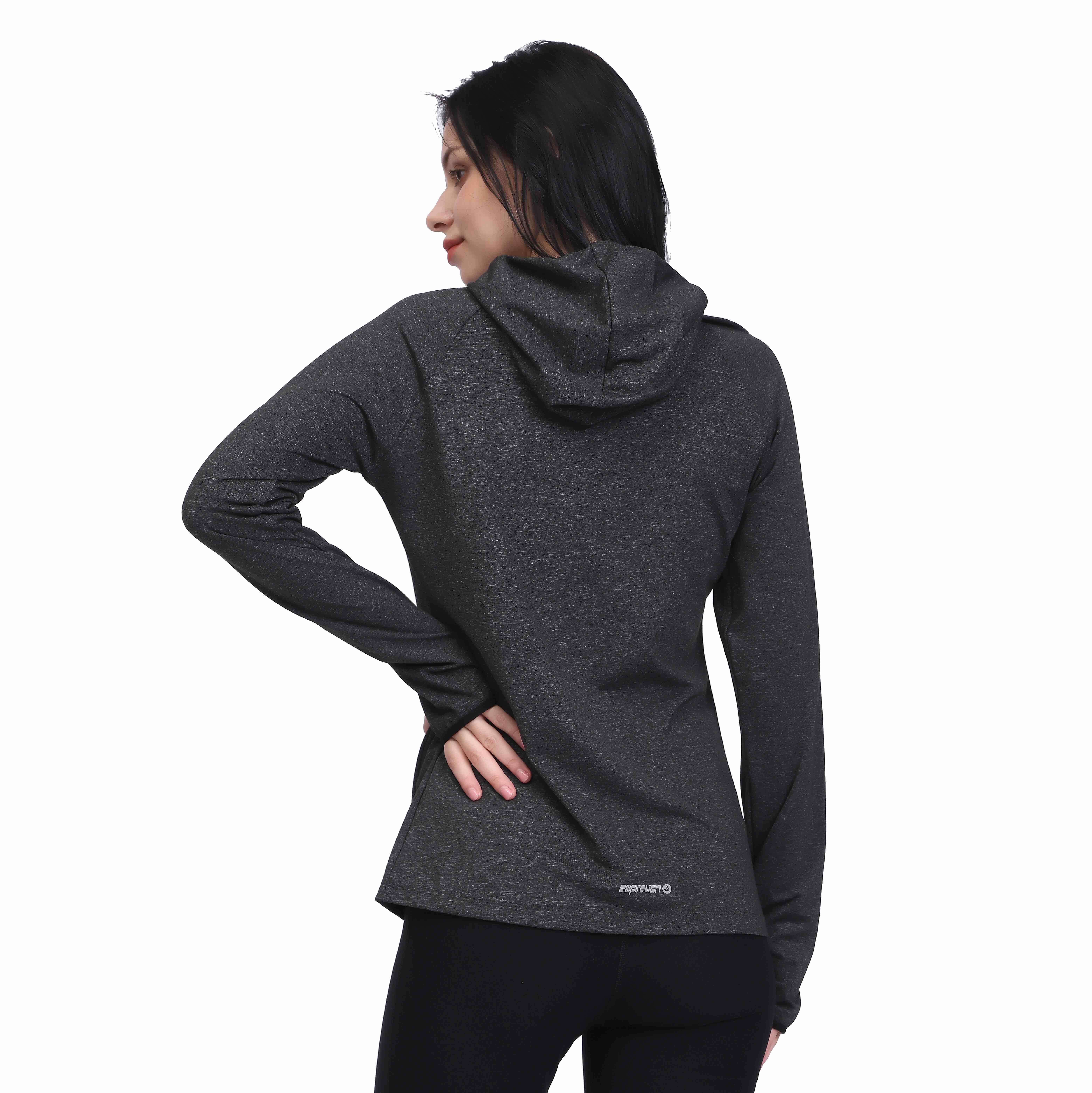 Counage de capot pour femmes à la fermeture à glissière Running Pullover Pullover 