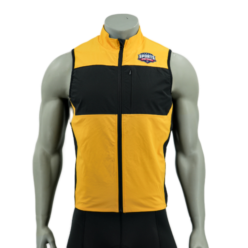 Gilet de cyclisme à l'épreuve de la doublure polaire à l'épreuve du vent