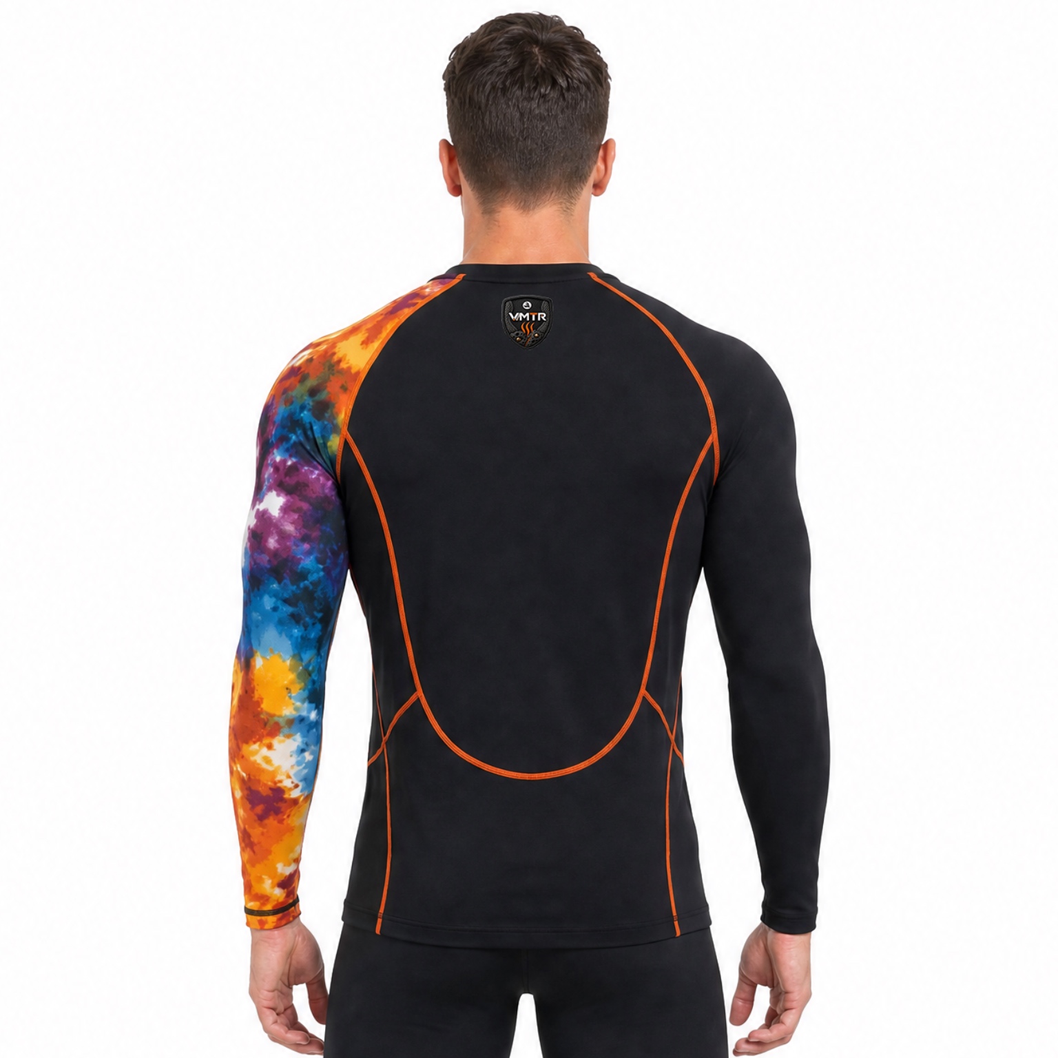 VMTR Hauts à manches longues à blocs de couleurs pour hommes