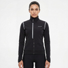 Veste de cyclisme à col haut et garnitures réfléchissantes pour femme