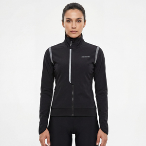 Veste de cyclisme à col haut et garnitures réfléchissantes pour femme