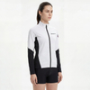 Veste de sport à bordure réfléchissante avec blocs de couleurs pour femmes