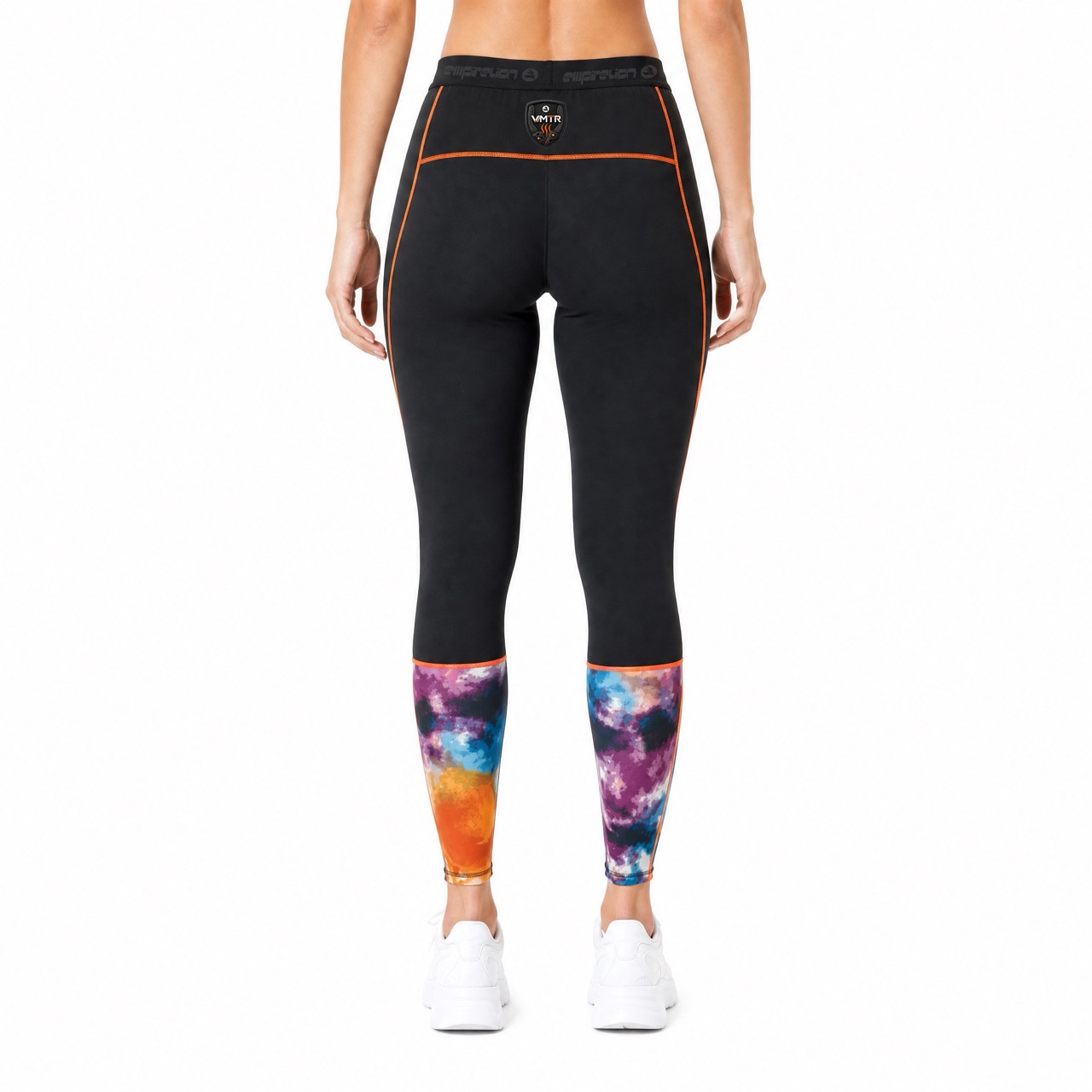 VMTR Pantalon legging léger à panneaux imprimés pour femme