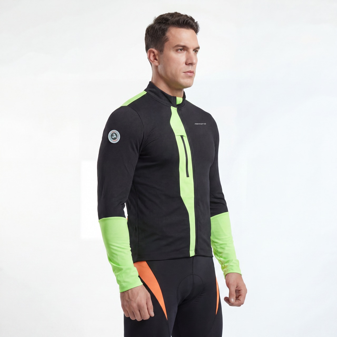 Veste de cyclisme d'épaisseur moyenne Fluro Color Block