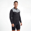 Veste de course à pied avec panneau réfléchissant et fermeture éclair