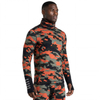 Hauts en jersey à col montant et imprimé camouflage pour hommes