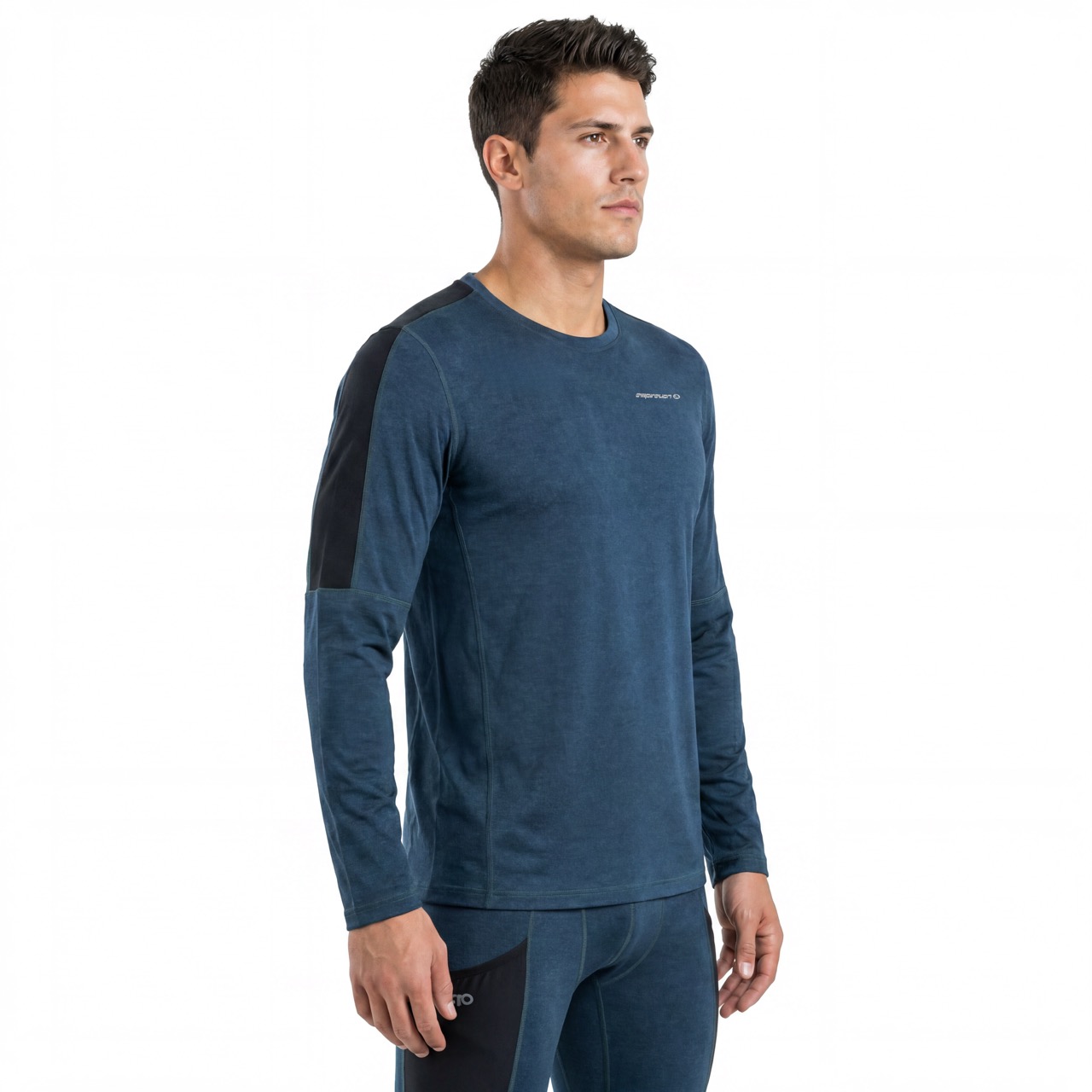 Hauts à blocs de couleur en laine mérinos pour hommes