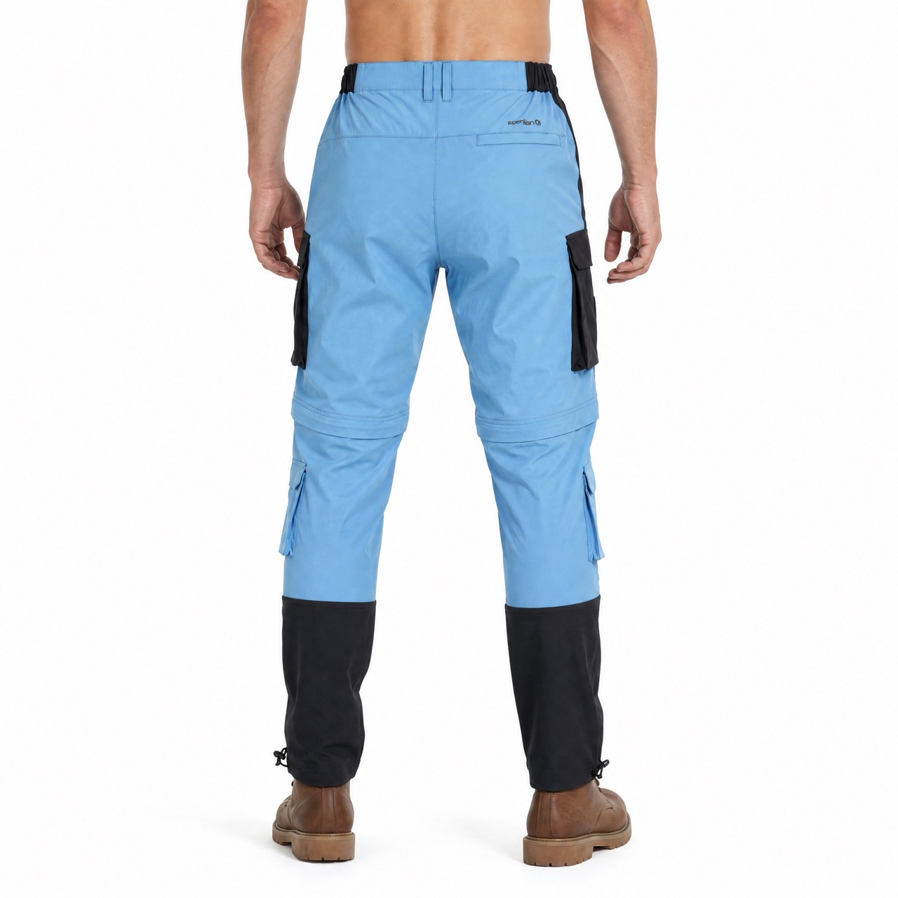 Pantalon de randonnée zippé pour homme avec 5 poches plaquées