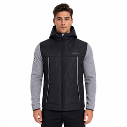 Veste lourde matelassée coupe-vent pour homme, chaude, pour l'hiver, la randonnée et l'extérieur