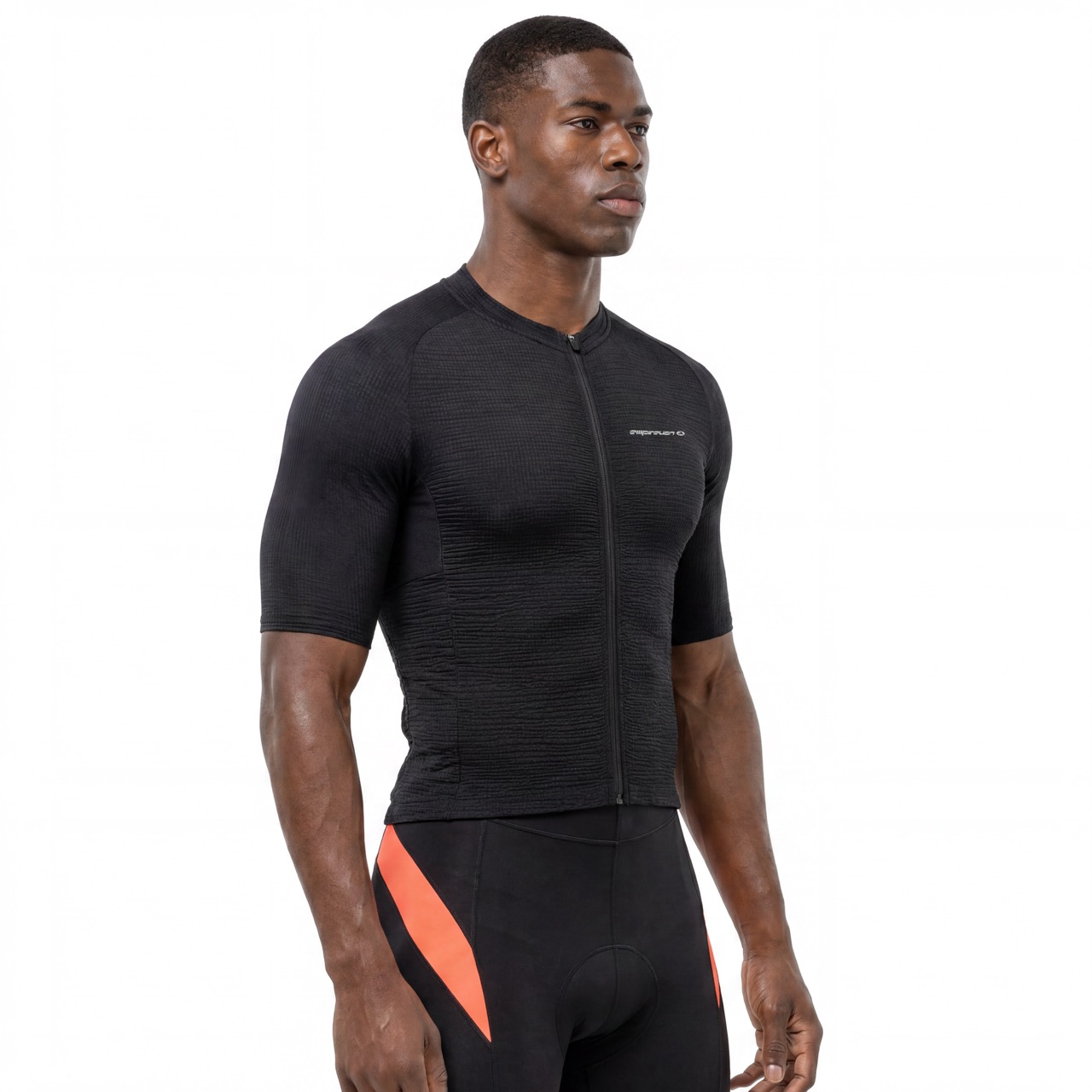 Mid Weight Panel Raglan Short-sleeved Tonal Design Cycling Jersey