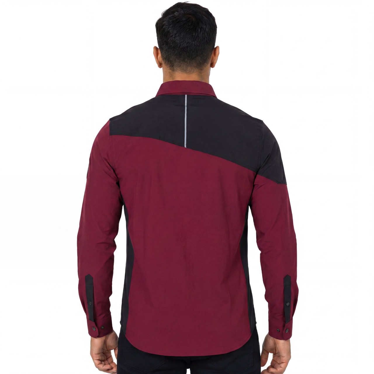 Chemises à poches zippées pour hommes Trekking Randonnée Camping Color Block