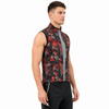 Gilet coupe-vent imperméable à imprimé intégral pour hommes