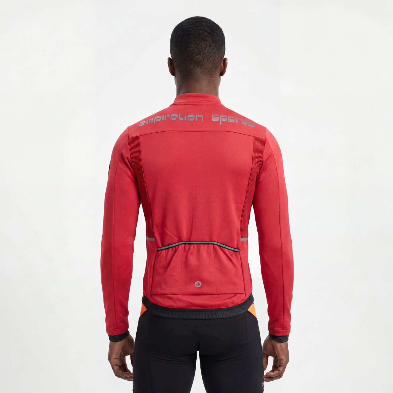 Veste de cyclisme coupe-vent avec panneau côtelé pour hommes, ensemble de 2 pièces