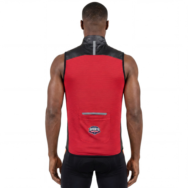 Gilet coupe-vent léger color block pour hommes