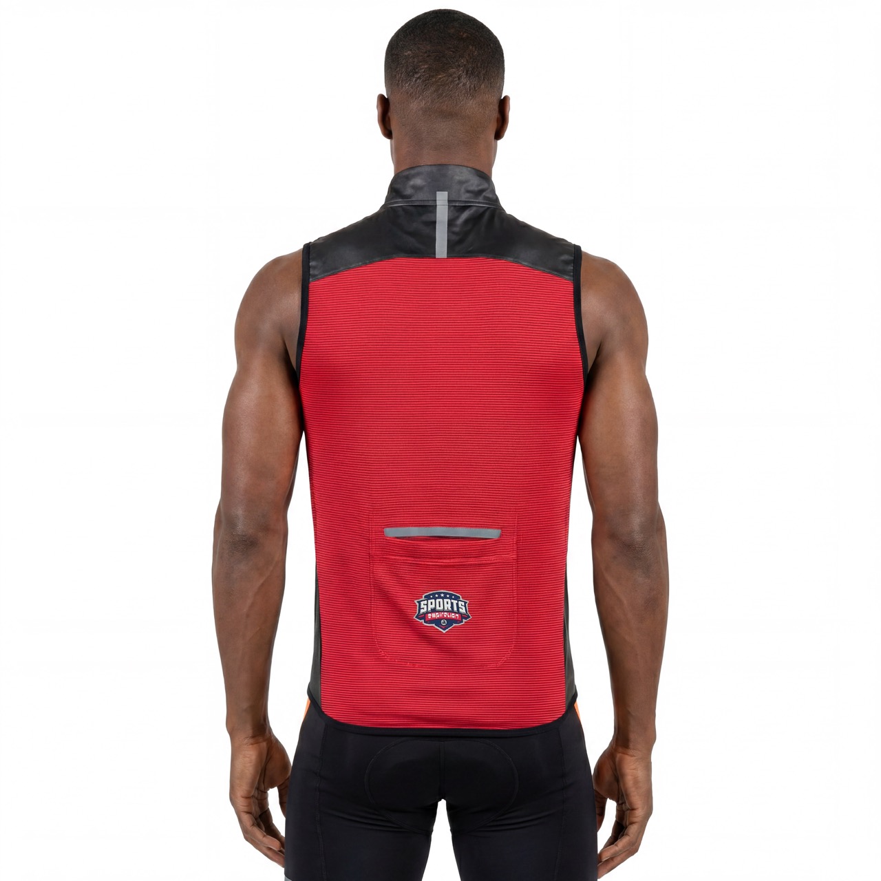 Gilet coupe-vent léger color block pour hommes