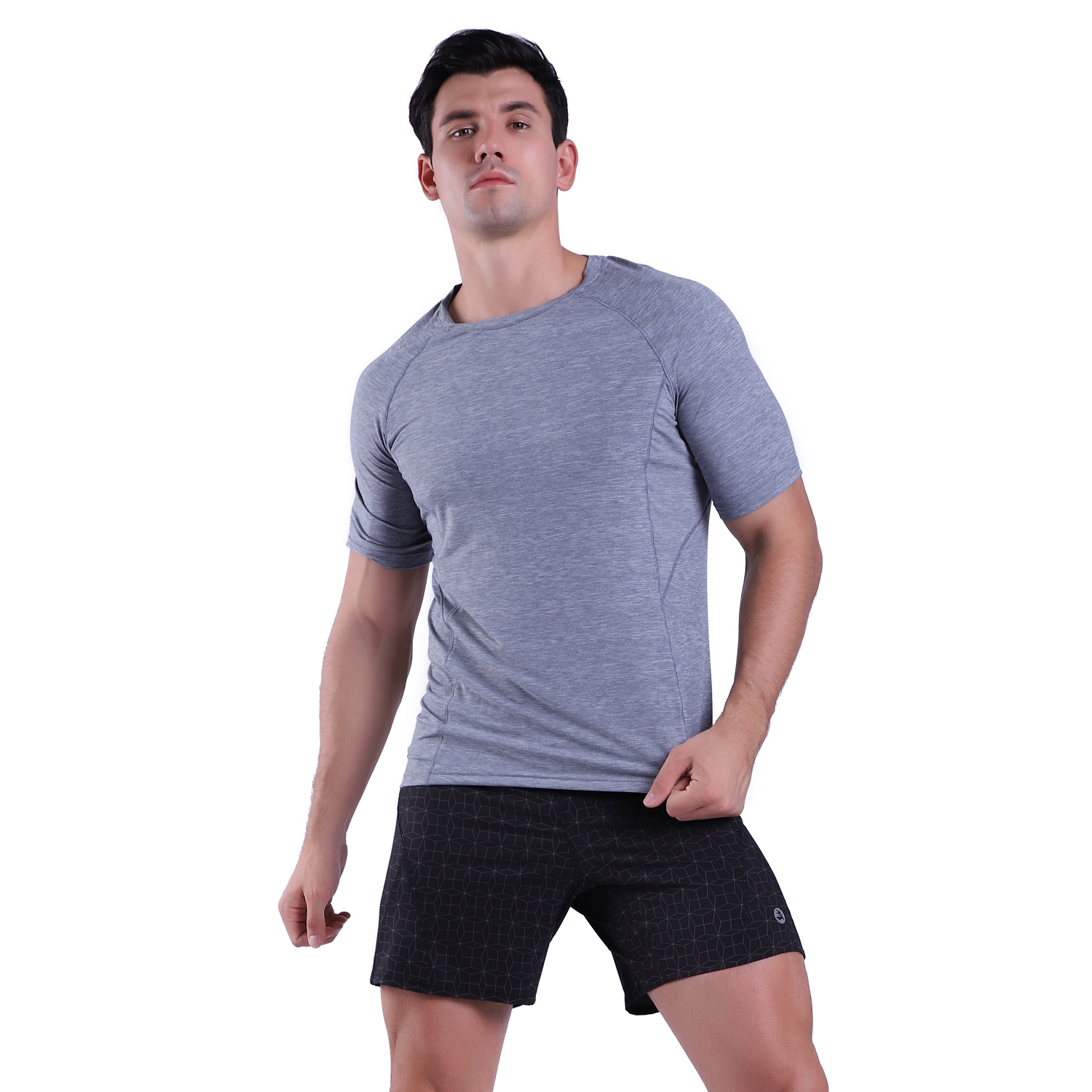 T-shirt à manches courtes à sec rapidement pour hommes