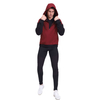 Sweat-shirt de sport élégant avec poche kangourou à demi-fermeture éclair pour hommes