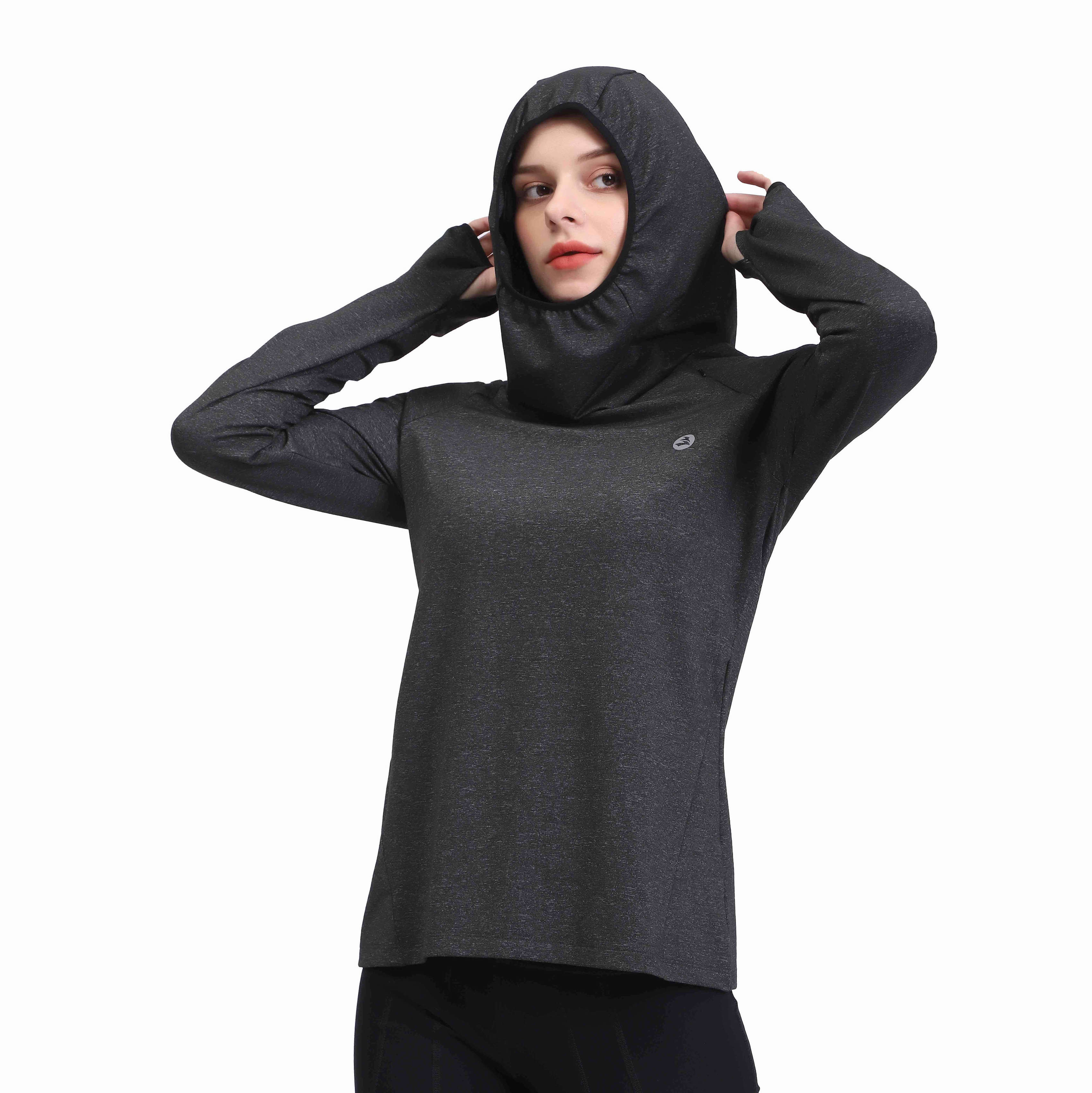 Counage de capot pour femmes à la fermeture à glissière Running Pullover Pullover 