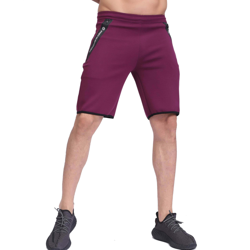 Men de taille élastique à la taille élastique des poches sportives Sports Joggers Shorts