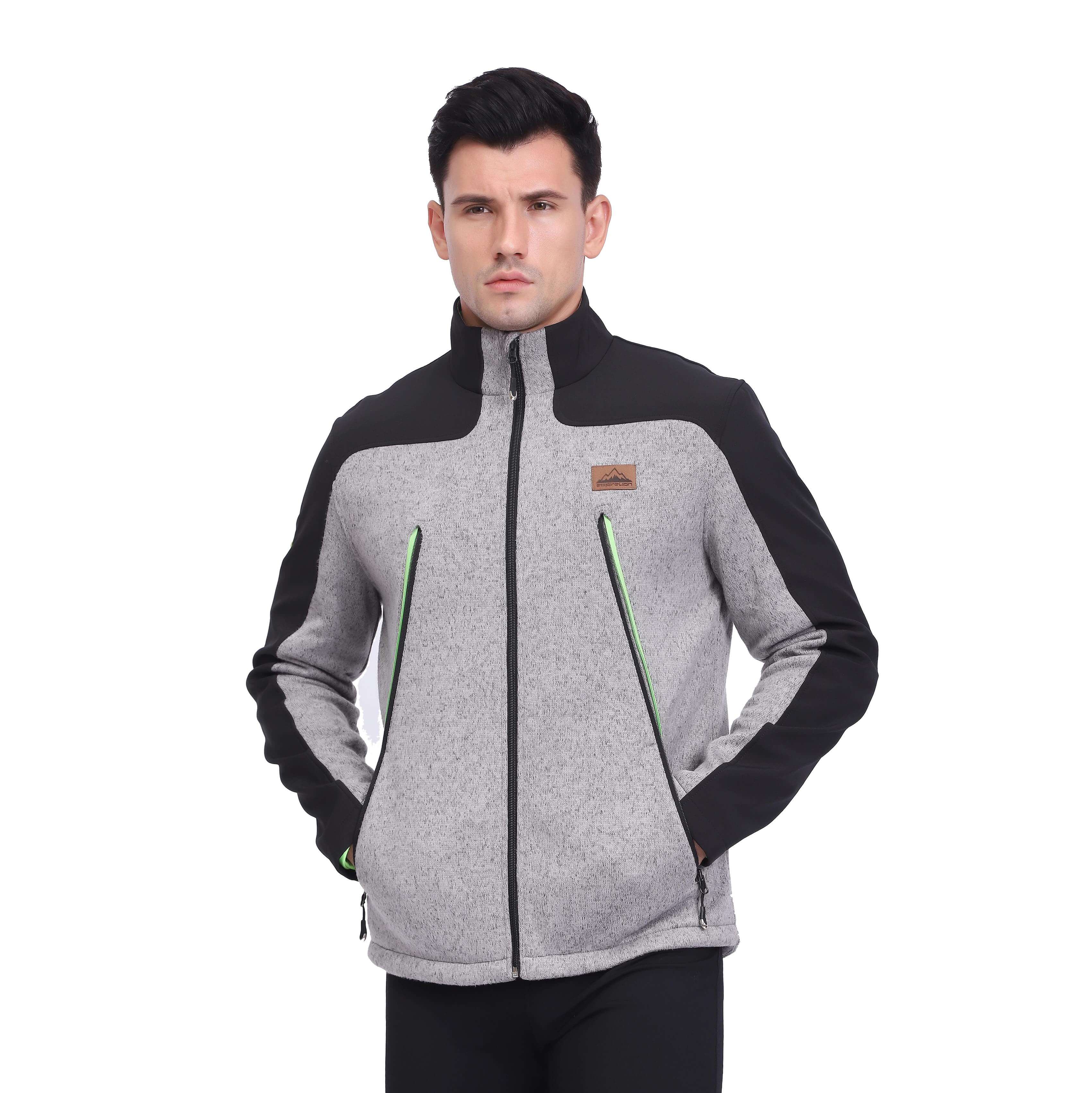 Veste sweat-shirt coupe-vent Softshell thermique Warm Up pour homme