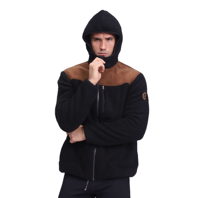 Sweat à capuche tactique militaire d&#39;hiver en velours polaire épais pour homme