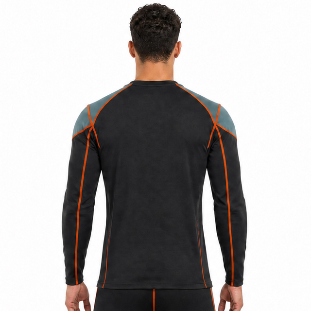 VMTR Haut à manches longues pour homme avec bloc de couleur