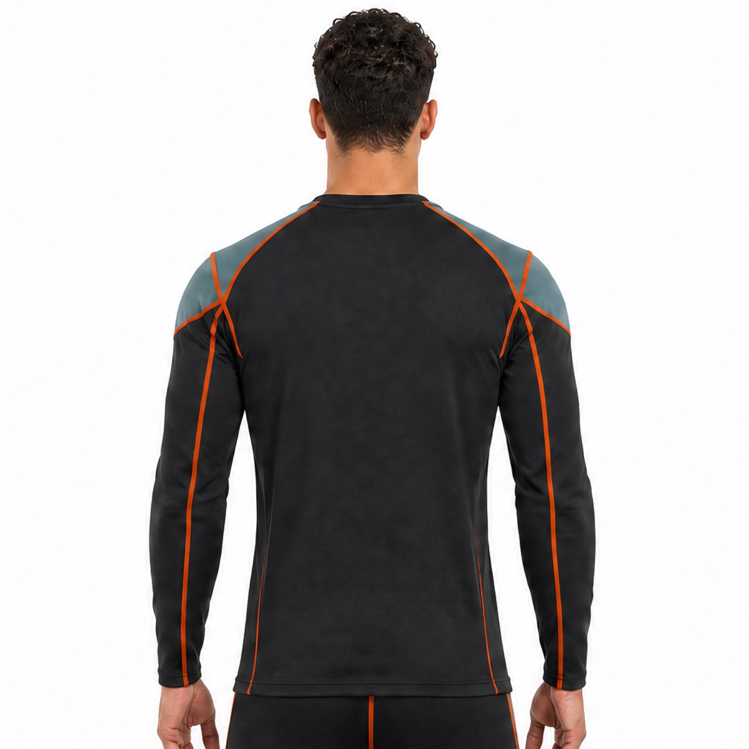 VMTR Haut à manches longues pour homme avec bloc de couleur