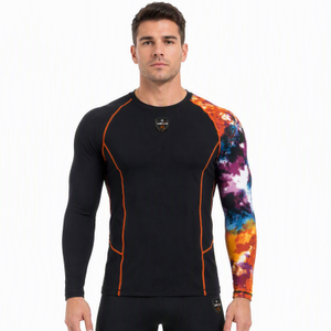 VMTR Hauts à manches longues à blocs de couleurs pour hommes