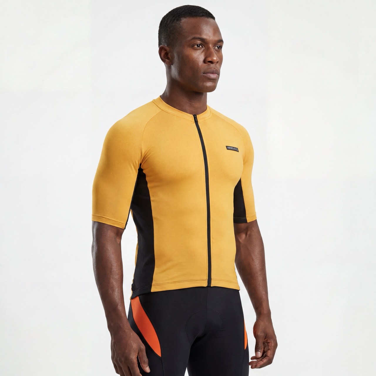 Maillot de cyclisme Raglan à manches courtes Color Block réfléchissant avec poche scellée